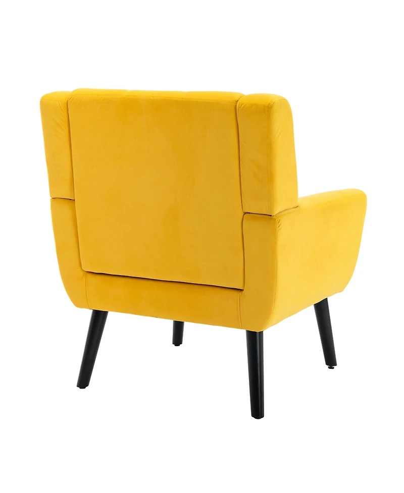 Clihome Modern Soft Velvet Accent Chair Dining Chair Bedroom Chair