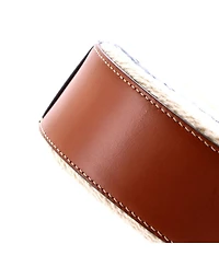 Pre-Owned Celine Plein Soleil Round Purse on Strap Canvas with Leather