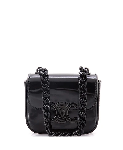 Pre-Owned Celine Mini Claude Chain Shoulder Bag Patent