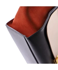 Pre-Owned Celine Small Tricolor Trapeze Bag Leather