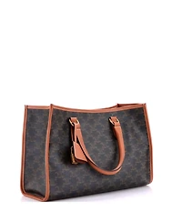 Pre-Owned Celine Mini Horizontal Cabas Tote Triomphe Coated Canvas