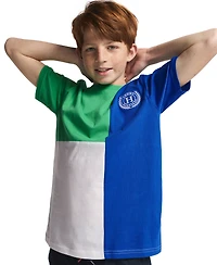 Tommy Hilfiger Boys' 8-20 Tri-Block Short-Sleeve T-Shirt