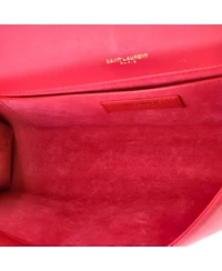 Pre-Owned Saint Laurent Medium Classic Monogram Tassel Crossbody Bag Leather