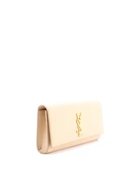 Pre-Owned Saint Laurent Long Classic Monogram Clutch Leather