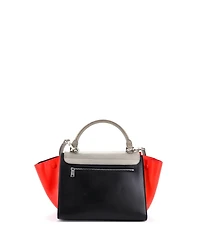 Pre-Owned Celine Small Tricolor Trapeze Bag Leather