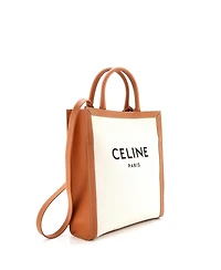 Pre-Owned Celine Small Vertical Cabas Tote Canvas with Leather