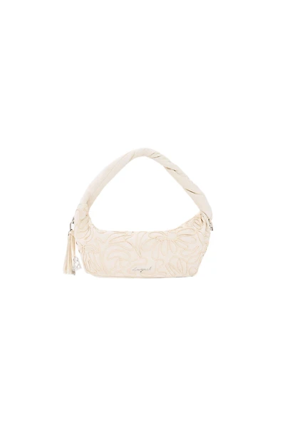 Desigual Women's Medium raffia bag flower