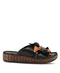 Spring Step Hilary Women's Platform Slide with Leather Upper