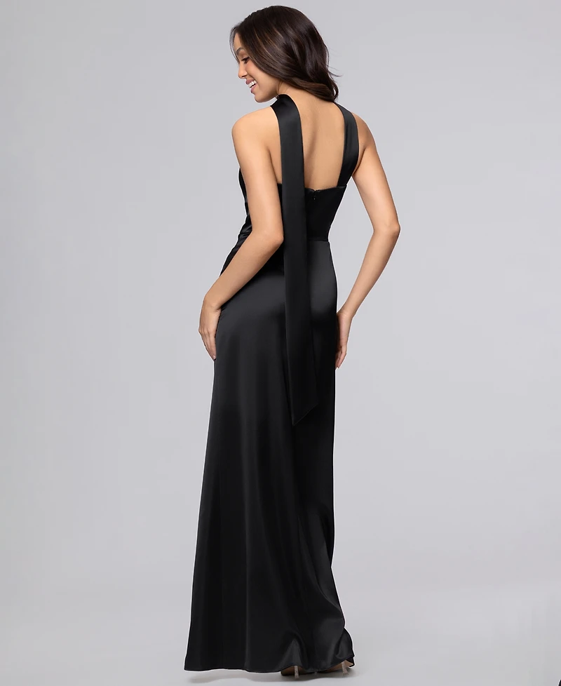 Blondie Nites Juniors' Strapless Sleeveless Gown