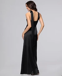 Blondie Nites Juniors' Strapless Sleeveless Gown