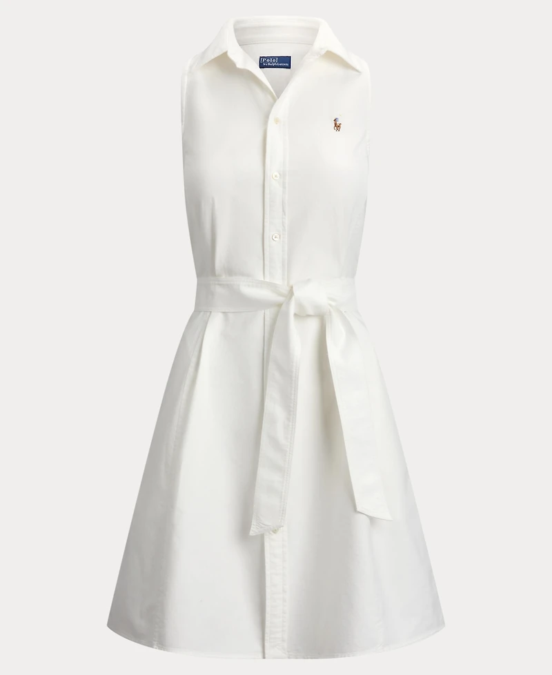 Polo Ralph Lauren Women's Sleeveless Point Collar Shirt Dress