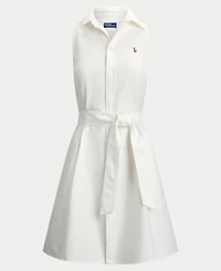 Polo Ralph Lauren Women's Sleeveless Point Collar Shirt Dress
