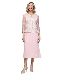 Alex Evenings Petite 2-Pc. Lace Jacket Dress Set