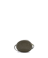 Pre-Owned Celine Mini Triomphe Oval Crossbody Bag Leather