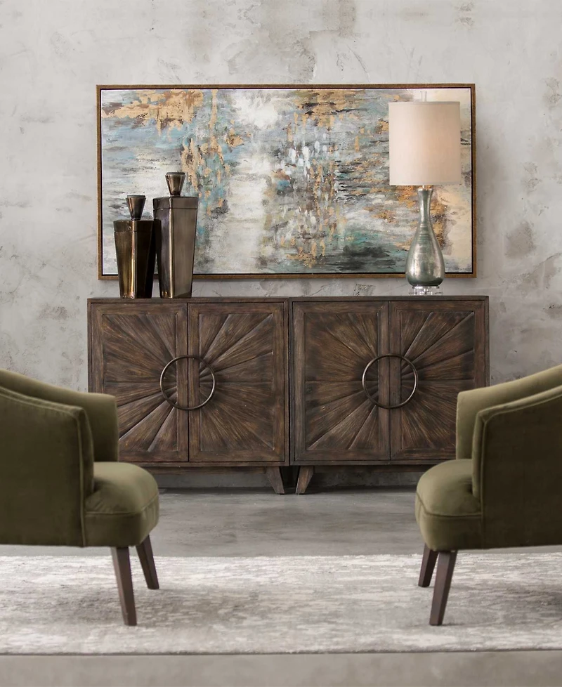 Uttermost Behind The Falls Abstract Art