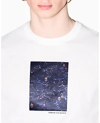 A|X Armani Exchange Men's Short Sleeve Floral Box T-Shirt