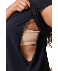 Kindred Bravely Maternity Slim Fit Modal Crewneck Nursing T-shirt