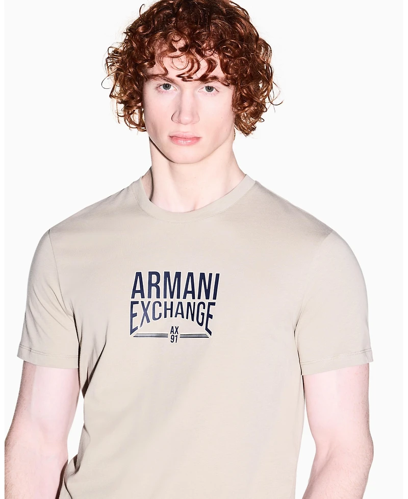 A|X Armani Exchange Men's Short Sleeve Varsity Logo T-Shirt