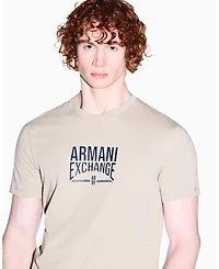 A|X Armani Exchange Men's Short Sleeve Varsity Logo T-Shirt