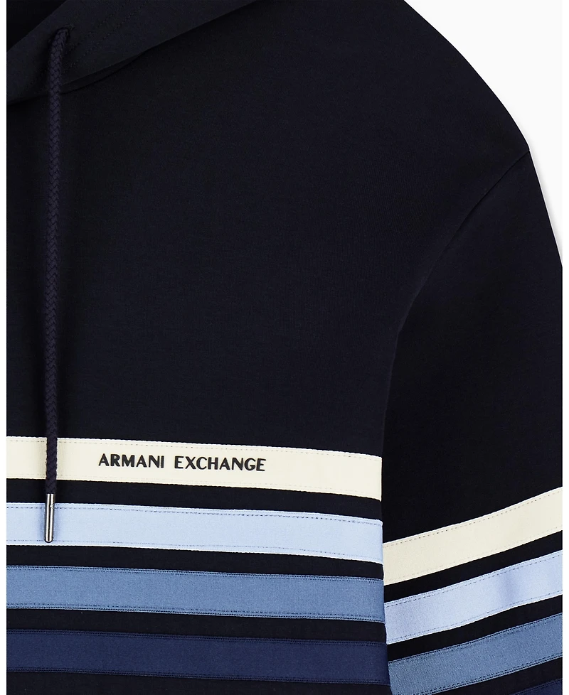 A|X Armani Exchange Men's 4 Stripes Hoodie