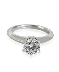 Pre-Owned Tiffany & Co Solitaire Engagement Ring in Platinum H VS2 1.02 Ctw