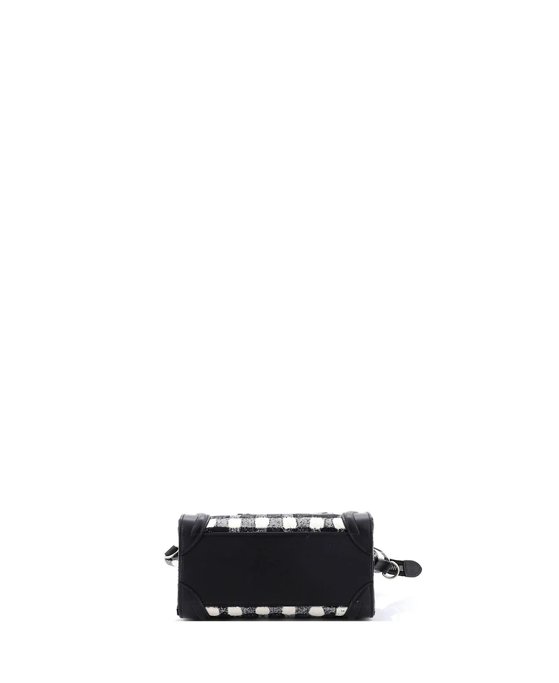 Pre-Owned Celine Nano Luggage Bag Tweed