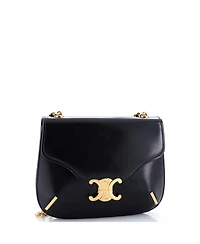 Pre-Owned Celine Small Besace Triomphe Shoulder Bag Smooth Calfskin