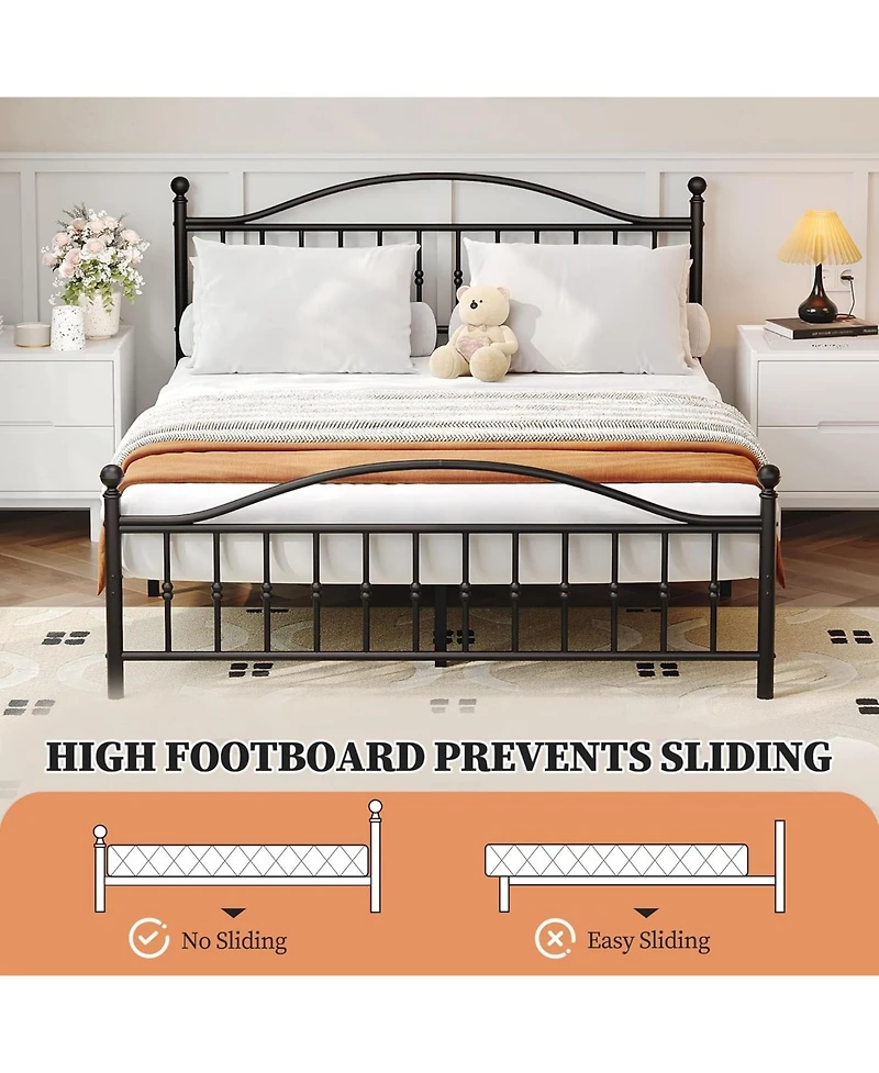 gaomon Twin Over Twin Metal Bunk Bed with Stairs, Heavy Duty Frame with Guardrails & Steel Slats, Space Saving Bed