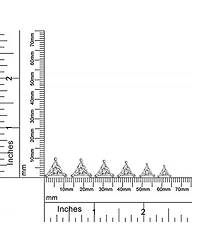 Bling Jewelry Set of 2 Triangle Clear Cubic Zirconia Stud Earrings Gold Plated Sterling Silver