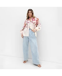 City Chic Women's Plus Gianna Floral Shirt