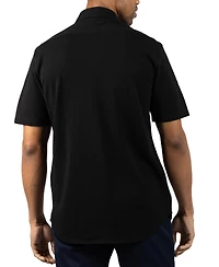 Tailorbyrd Men's Slub Pique Short Sleeve Shirt