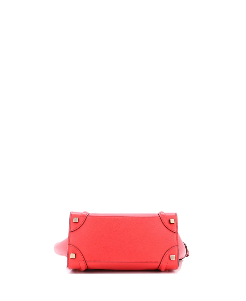 Pre-Owned Celine Micro Luggage Bag Grainy Leather