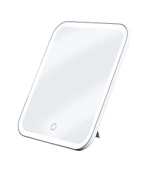 iHome Led Lighted Travel Makeup Bag with Adjustable Mirror Stand