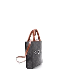 Pre-Owned Celine Mini Vertical Cabas Tote Triomphe Coated Canvas