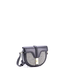 Pre-Owned Celine Small Besace 16 Bag Tweed and Leather