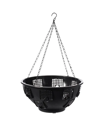 Gardenised Durable Plastic Lace Ultimate Hanging Baskets Tomato, Flower, and Herb Outdoor Flower Planter