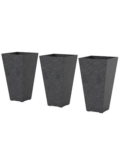 Outsunny 28" Tall Planters, Set of 3 Tape Outdoor