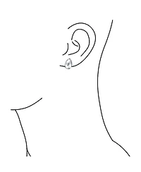 Bling Jewelry Classic Simple Dome Teardrop Clip On Earrings .925 Sterling Silver