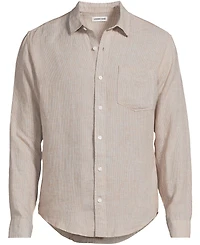 Lands' End Men's Long Sleeve Linen Shirt