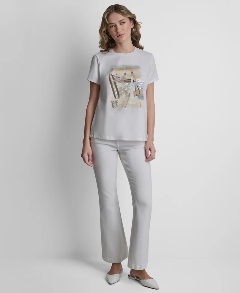 Dkny Women's Short-Sleeve Graphic T-Shirt