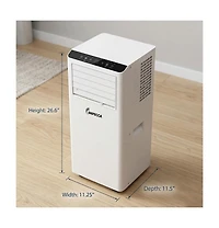 Impecca 8,500/5,100 Btu 3-in-1 Portable Air Conditioner, Cool / Dry / Fan Modes, Remote Control Included