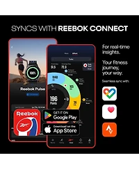 Reebok Pulse Smartwatch with 1.43" Amoled Display, 10-Day Battery Life, 80+ Sport Modes