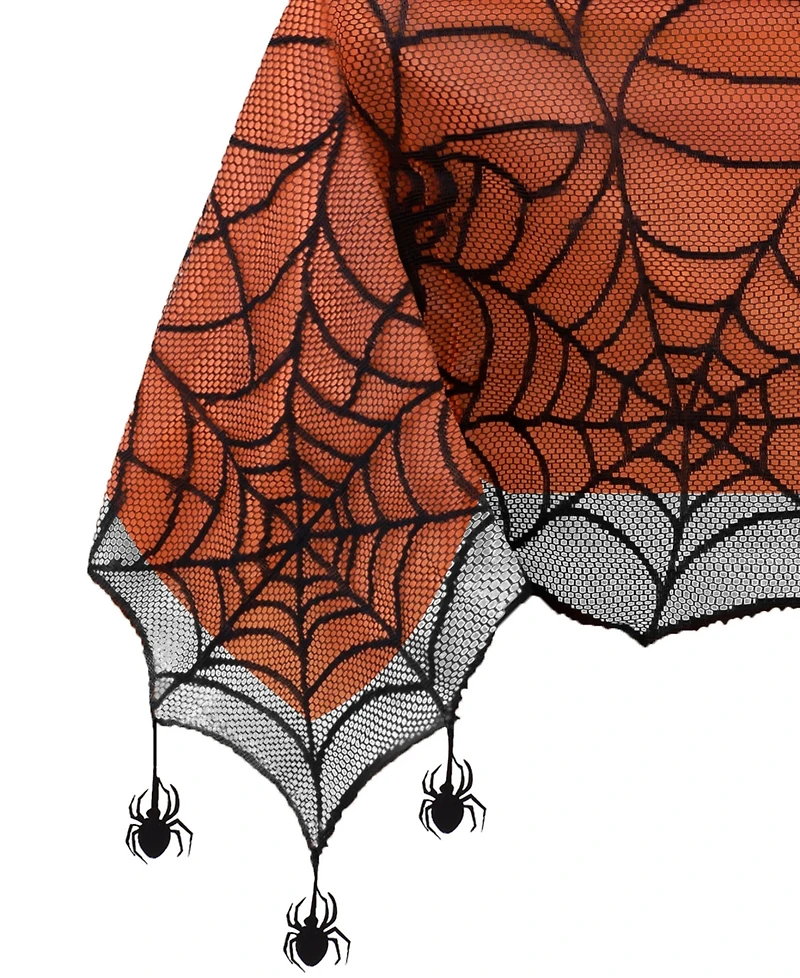 Elrene Crawling Web Lace Halloween Tablecloth, 52" x 52"