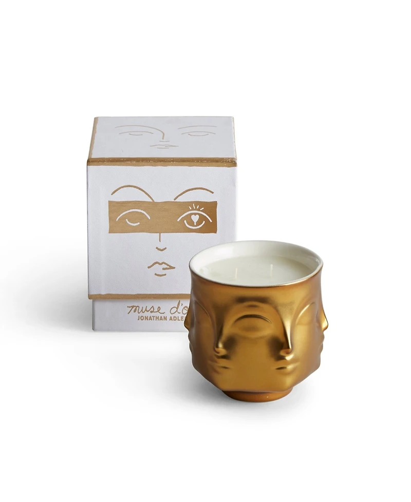 Jonathan Adler Muse D'or 5" Ceramic Candle
