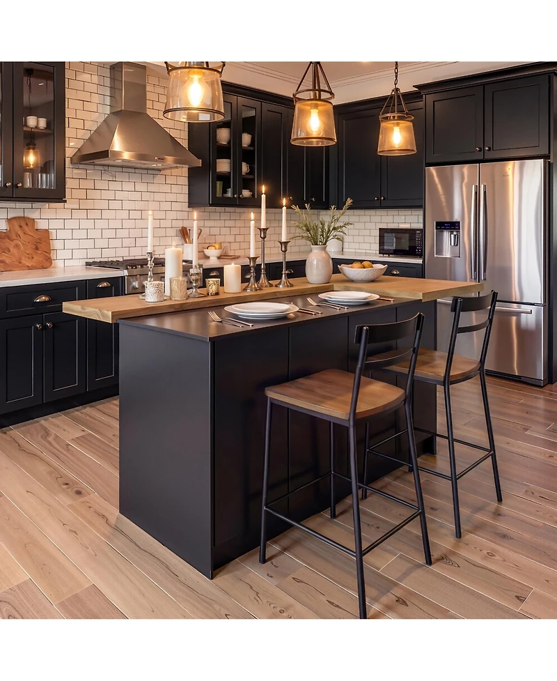 Famapy 77.3" Large Kitchen Island with 8 Doors, Island Storage Table with Dining Table, Coffee Station and Microwave Rack