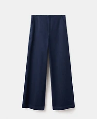Mango Women's Wide Leg Mid-Rise Jeans