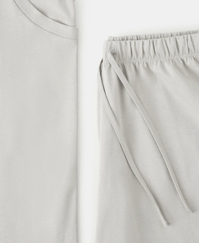 Mango Women's Cotton Two-Piece Short-Sleeved Pajamas