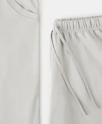 Mango Women's Cotton Two-Piece Short-Sleeved Pajamas