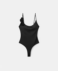 Mango Women's Floral Strap Swimsuit