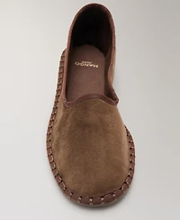 Mango Women's Velour Shoes